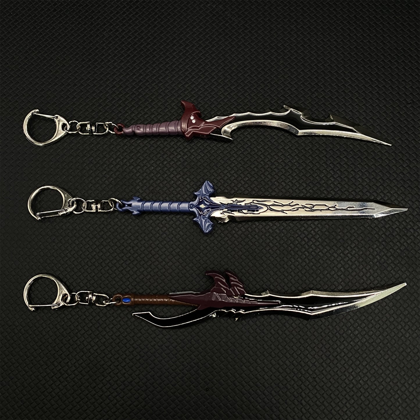 Knight Killer Katana Metal Keychain 3 In 1 Pack