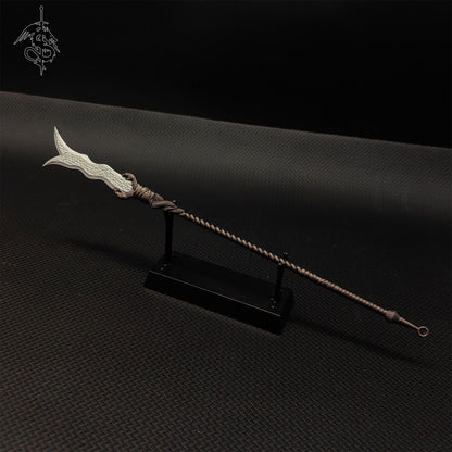 Alloy 8.7"Ancient Chinese Long Spear Replica Room Display 10 In 1 Pack
