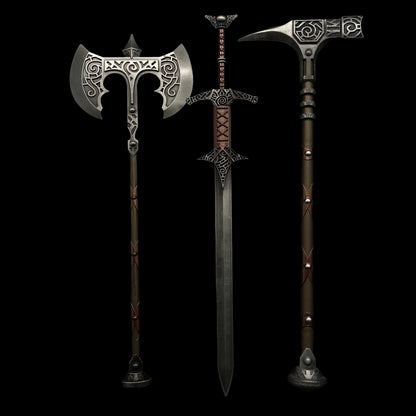 Daedric Steel Dragonbone Weapon Metal Replica Collection