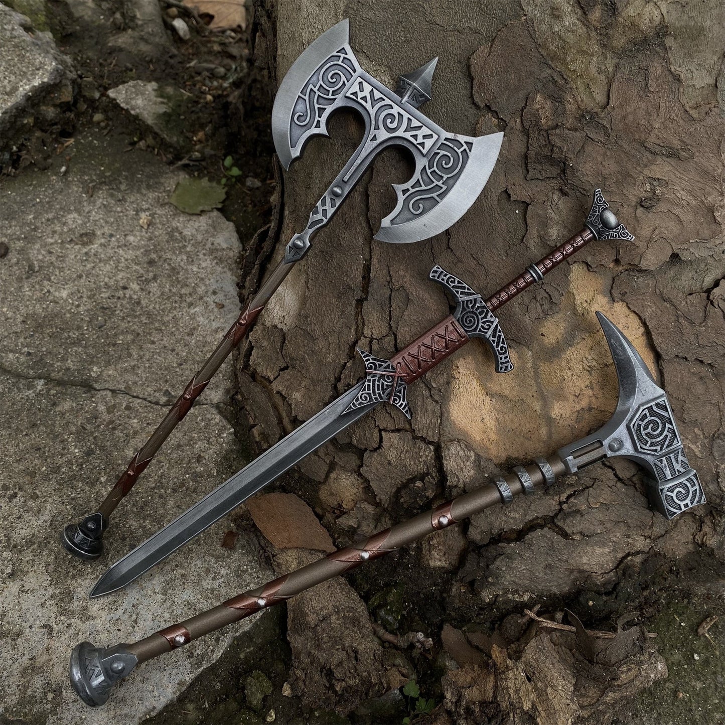 Daedric Steel Dragonbone Weapon Metal Replica Collection