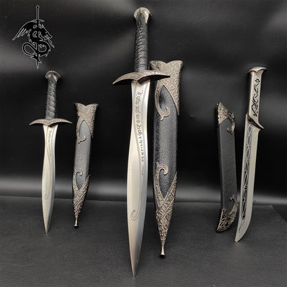 Steel Bilbo Baggins Sword Thranduil Sword Blunt Blade Display Weapon