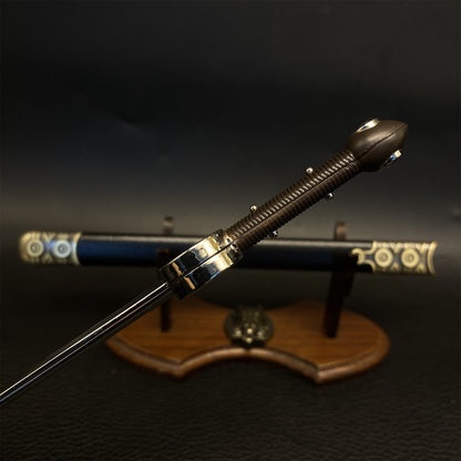 Sun And Moon Double Sword Metal Miniature