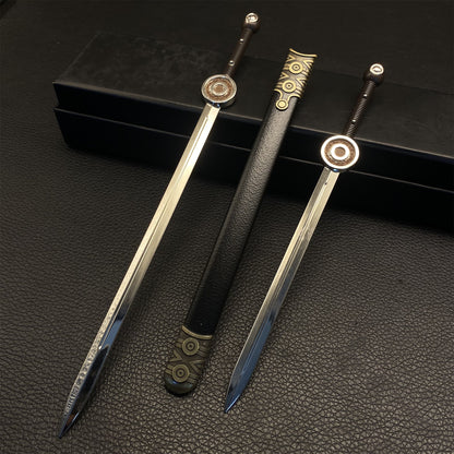 Sun And Moon Double Sword Metal Miniature