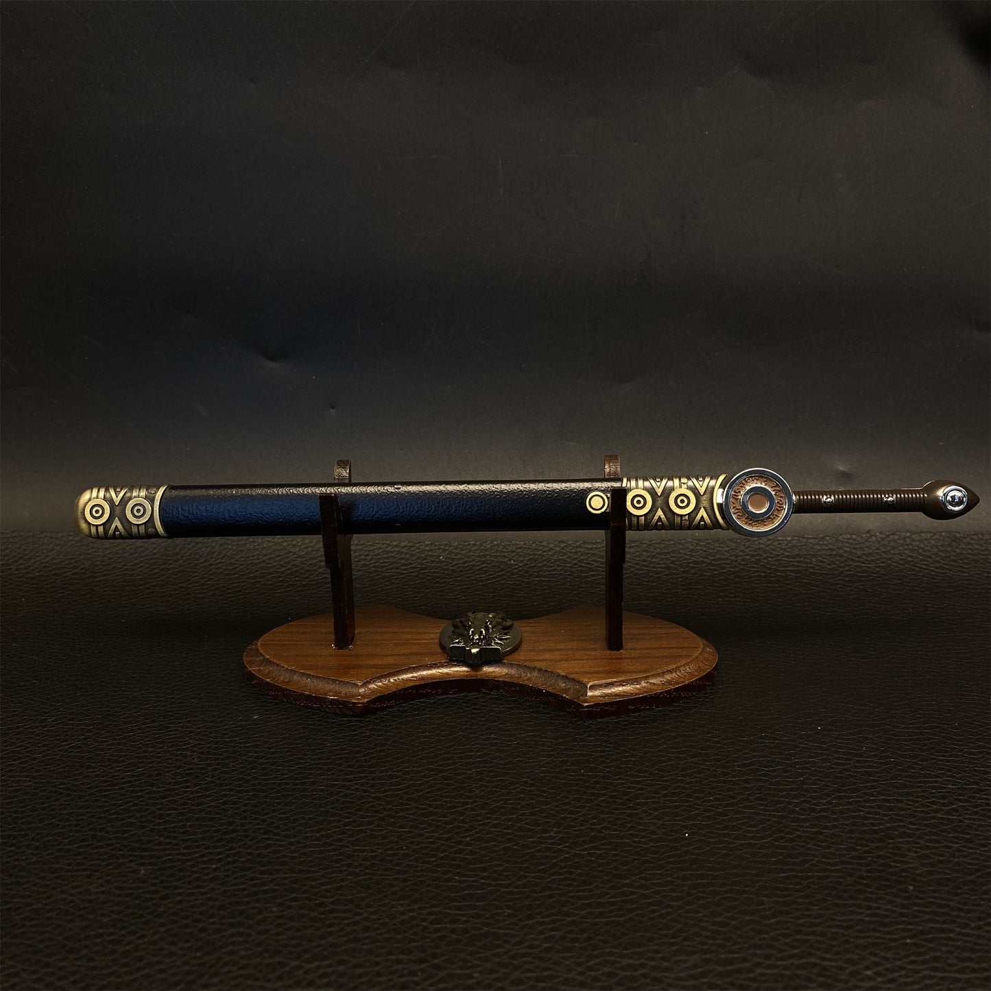 Sun And Moon Double Sword Metal Miniature