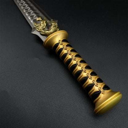 Ancient China Famous Swordfish Metal Mini Sword Gift Box