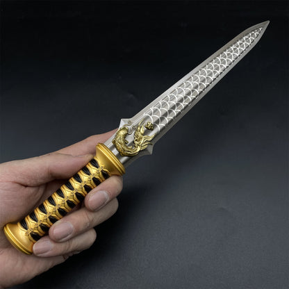 Ancient China Famous Swordfish Metal Mini Sword Gift Box