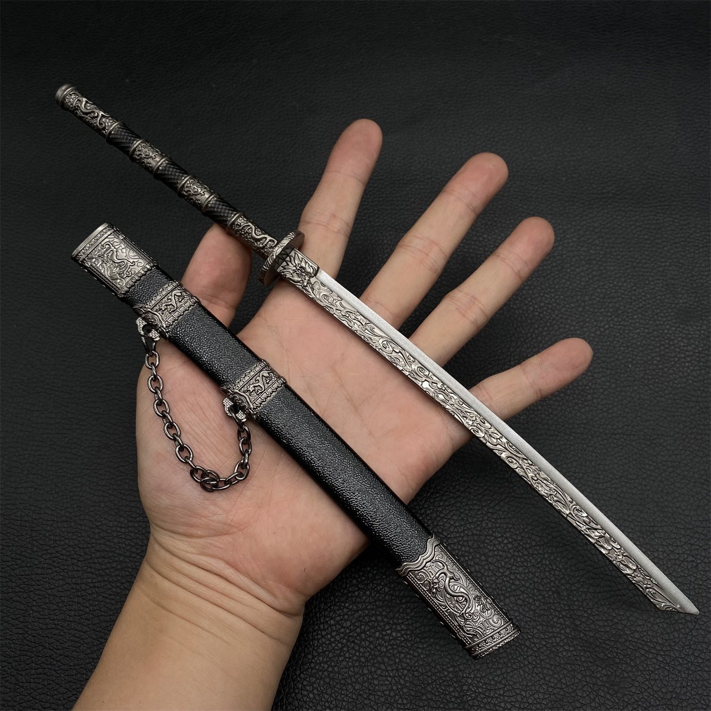 Ancient Chinese Style Swords Tiny Sword Metal Replica Collection