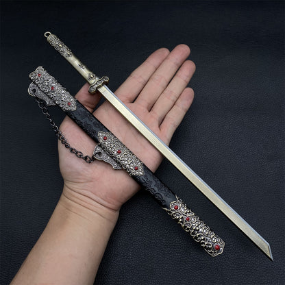 Ancient Chinese Style Swords Tiny Sword Metal Replica Collection