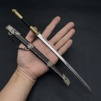 Ancient Chinese Style Swords Tiny Sword Metal Replica Collection