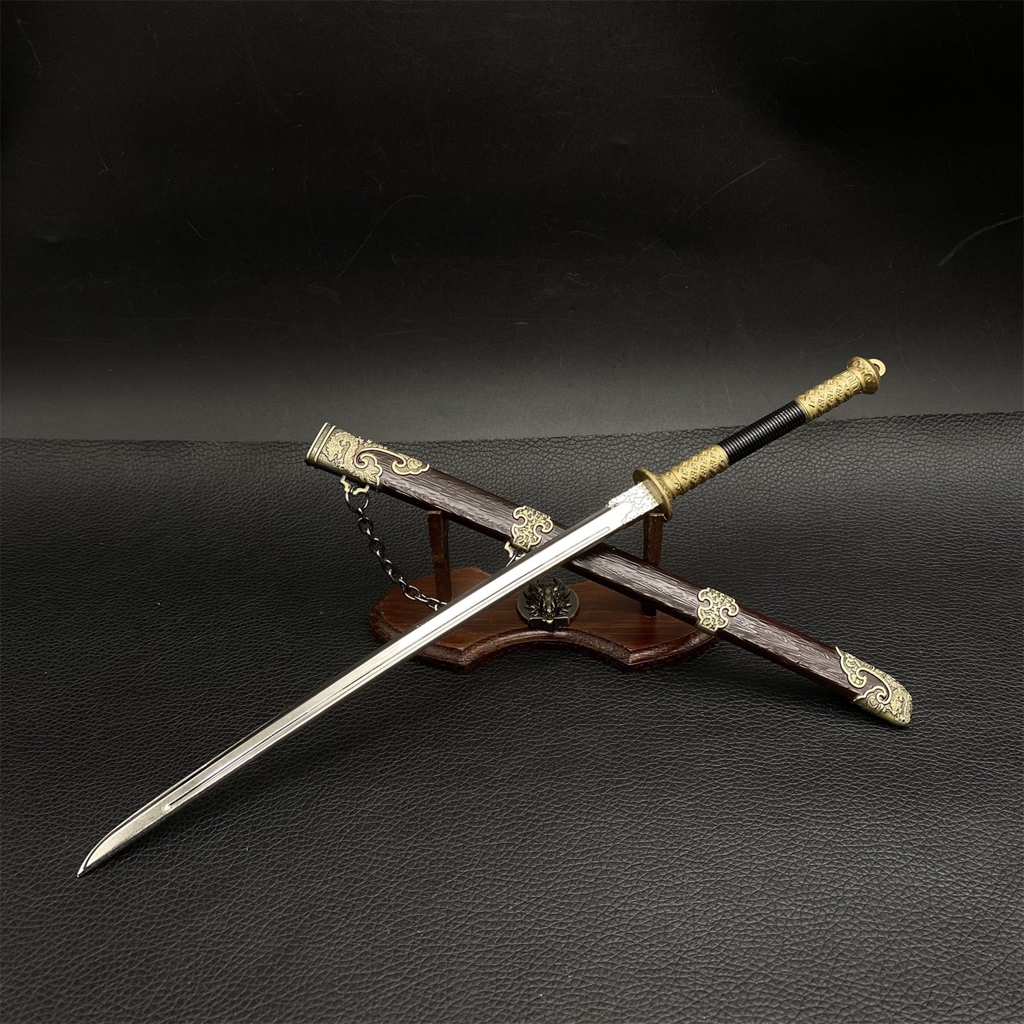 Ancient Chinese Style Swords Tiny Sword Metal Replica Collection