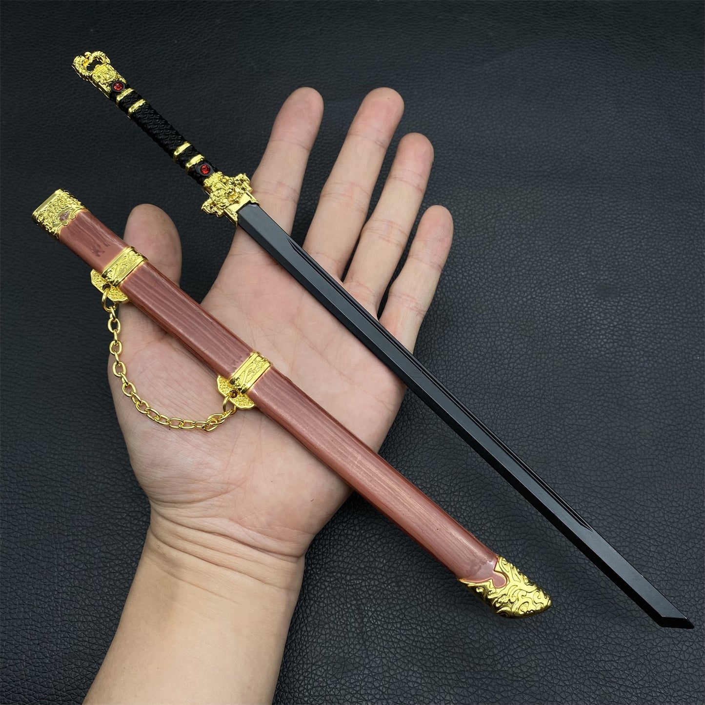 Ancient Chinese Style Swords Tiny Sword Metal Replica Collection
