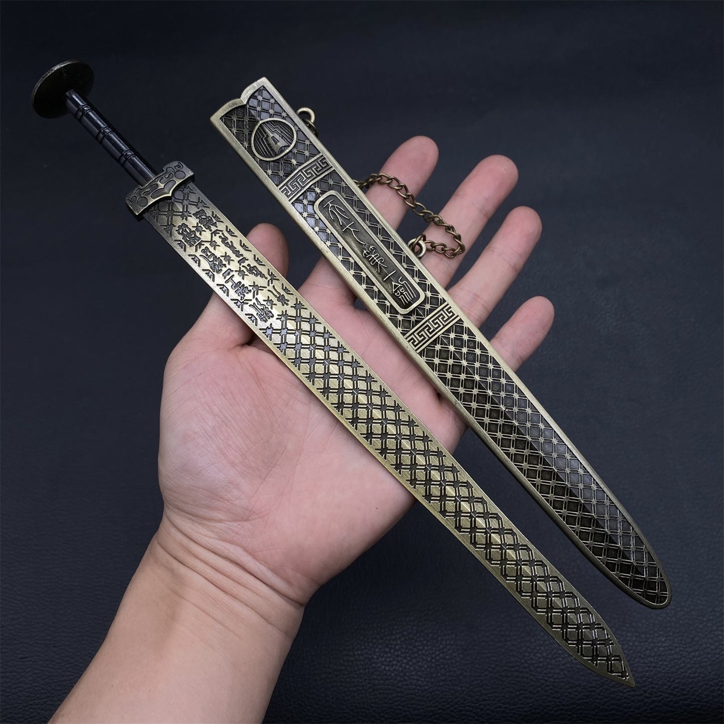 Ancient Chinese Style Swords Tiny Sword Metal Replica Collection