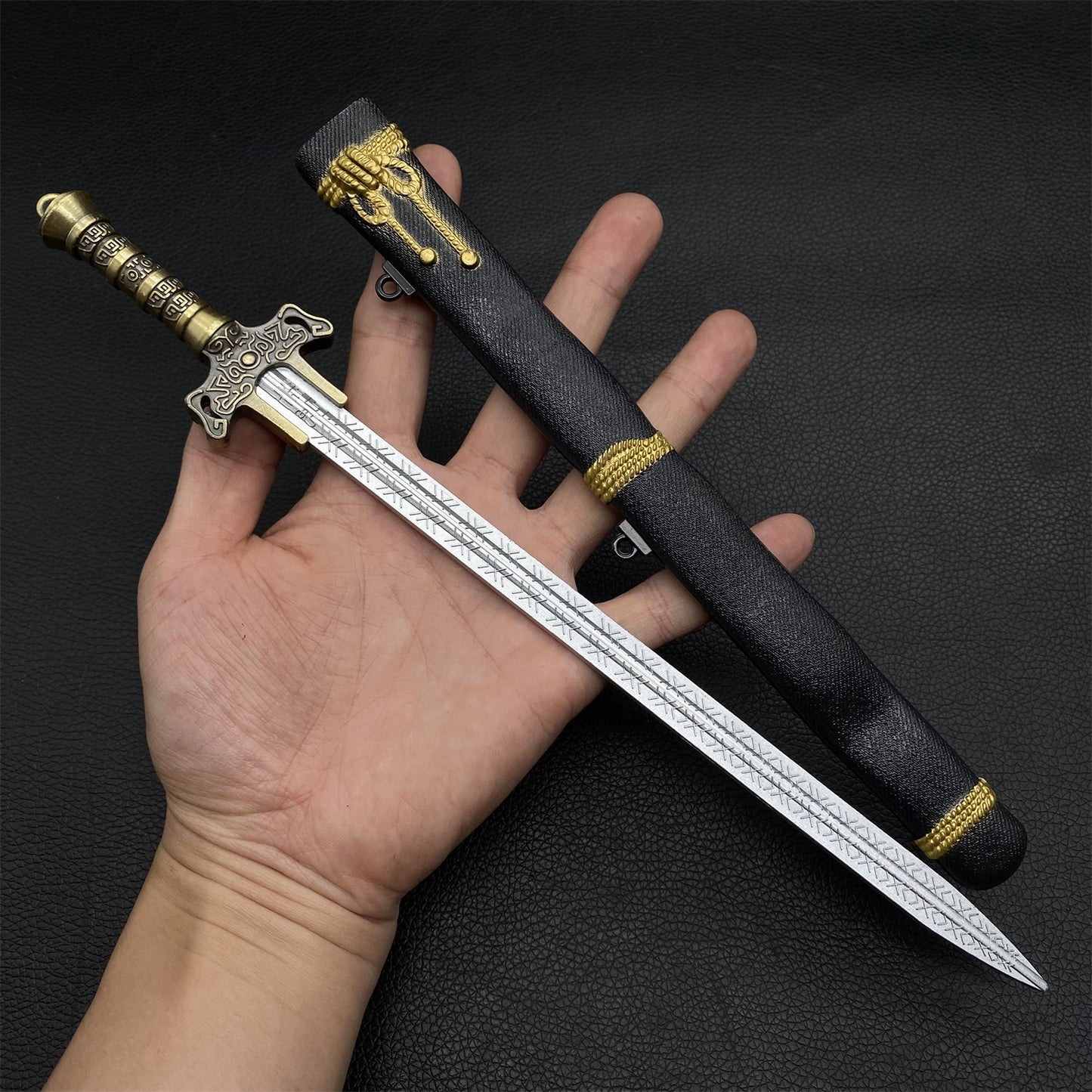 Ancient Chinese Style Swords Tiny Sword Metal Replica Collection