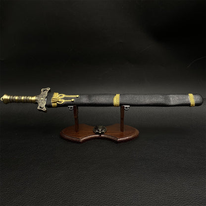 Ancient Chinese Style Swords Tiny Sword Metal Replica Collection
