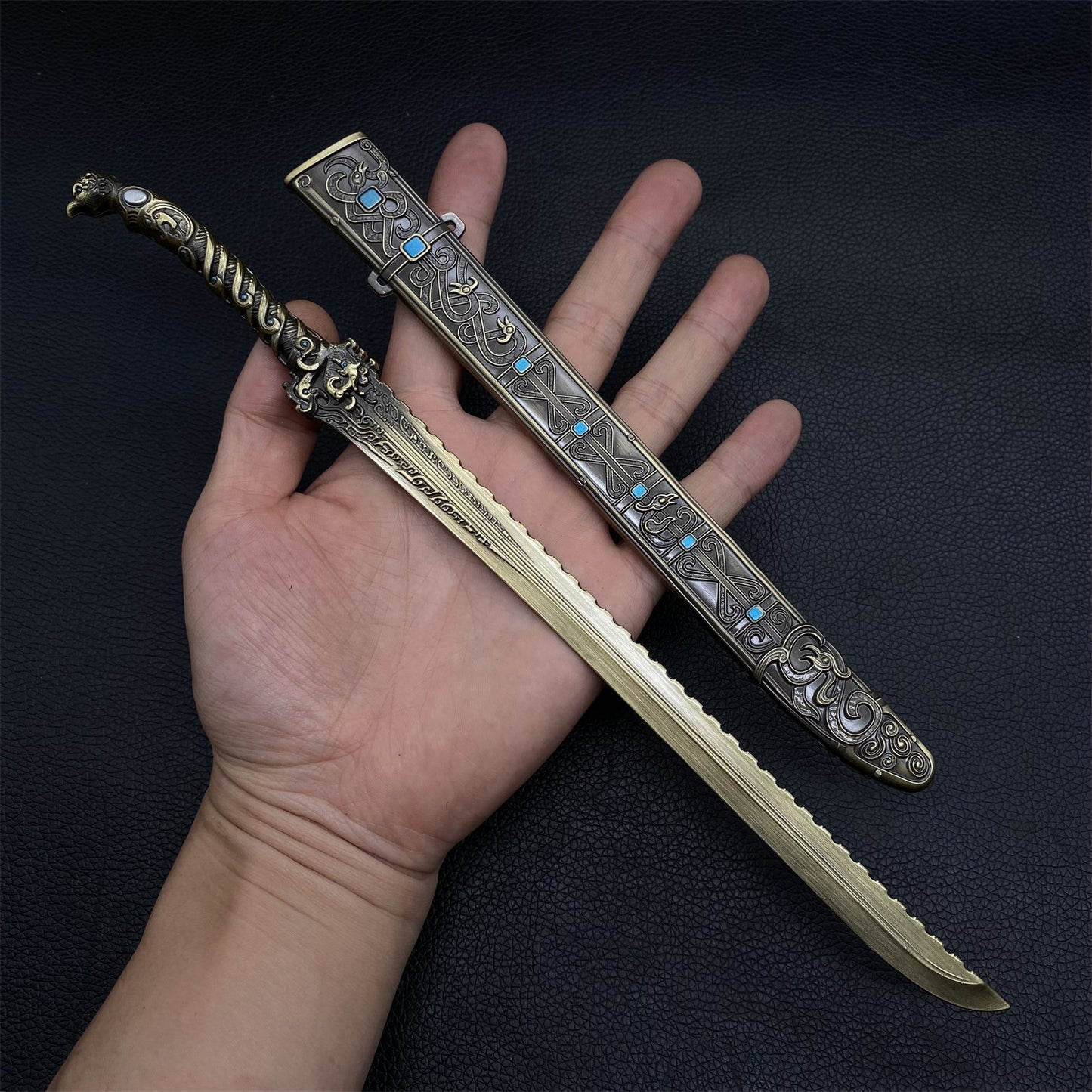Ancient Chinese Style Swords Tiny Sword Metal Replica Collection