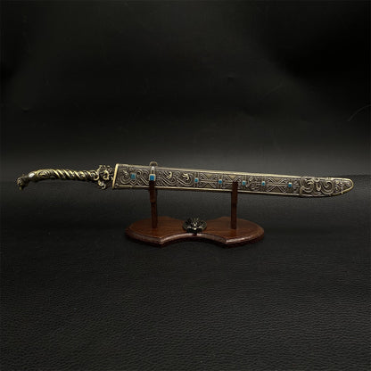 Ancient Chinese Style Swords Tiny Sword Metal Replica Collection