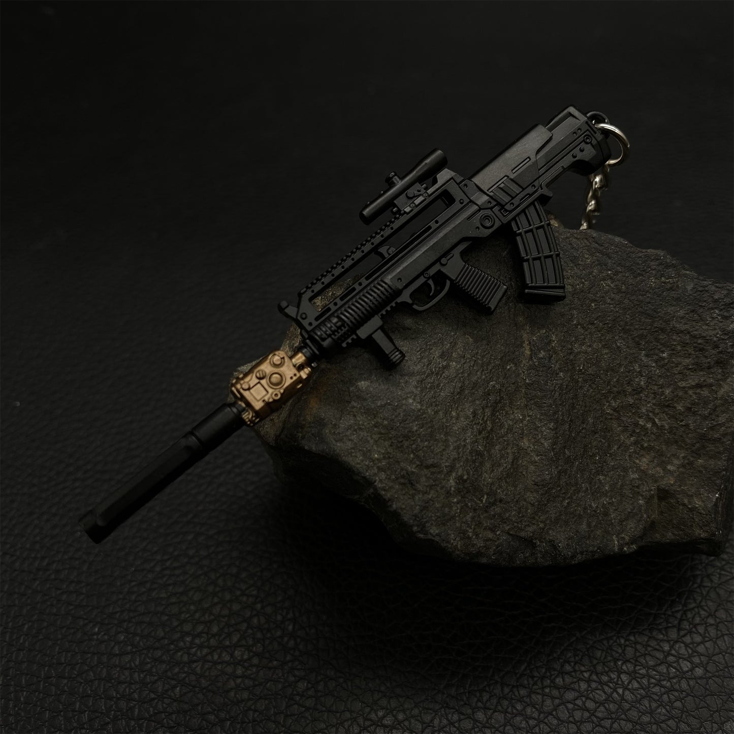 Tiny T95-1 Metal Gun Keychain