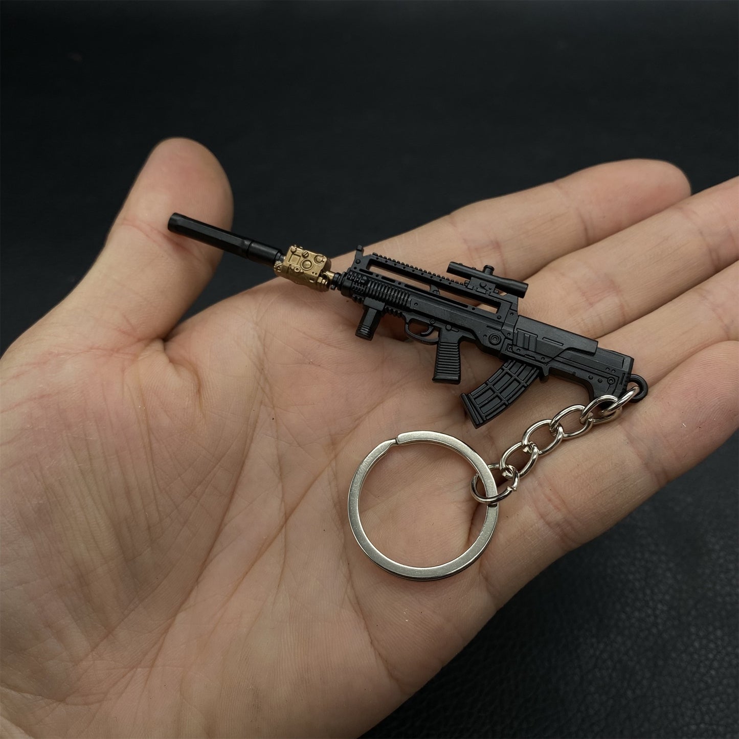 Tiny T95-1 Metal Gun Keychain