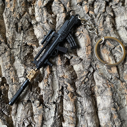 Tiny T95-1 Metal Gun Keychain