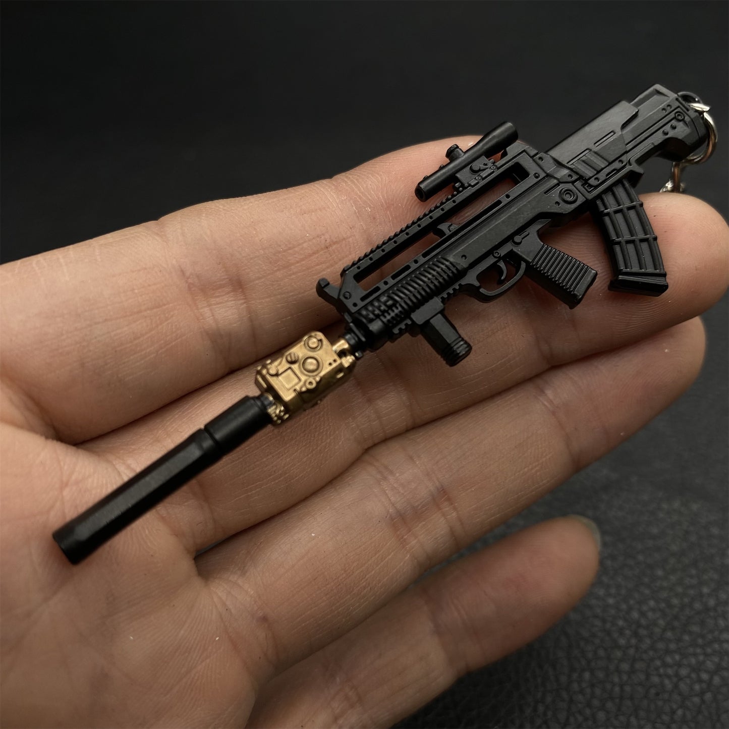 Tiny T95-1 Metal Gun Keychain