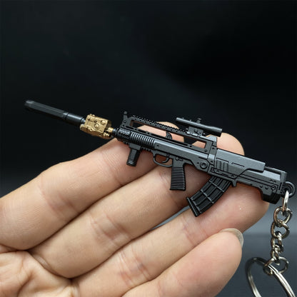 Tiny T95-1 Metal Gun Keychain