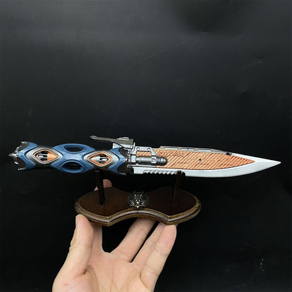 Arena Breakout LED Light Tactical Knife Metal Blunt Blade Replica For Collection