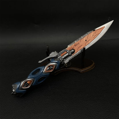 Arena Breakout LED Light Tactical Knife Metal Blunt Blade Replica For Collection