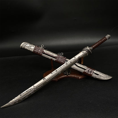 Anime peripheral metal Taiping blades Mini Replica Display Collection