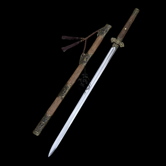 Chinese Ancient Tang Sword Metal Life-size Replica