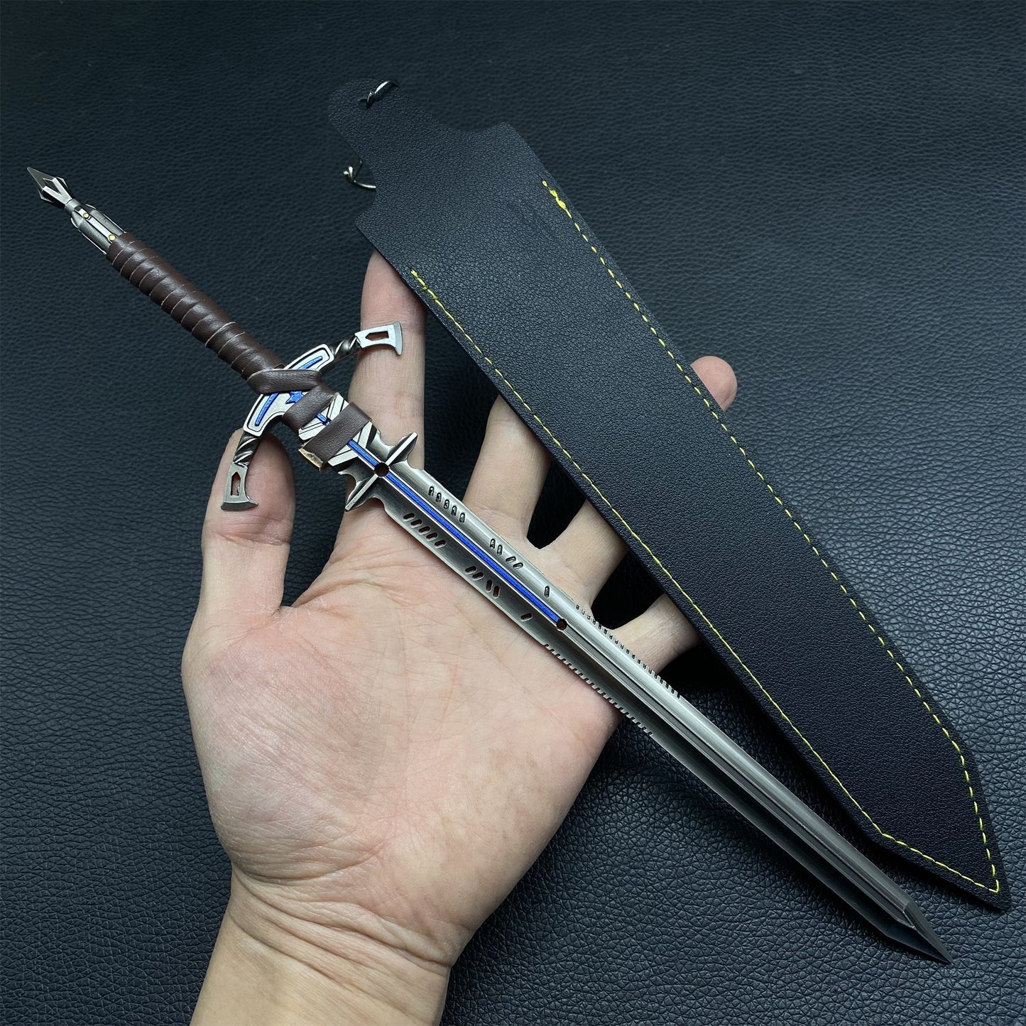 30CM/11.8" Everforged Sword Metal Miniature For Collection