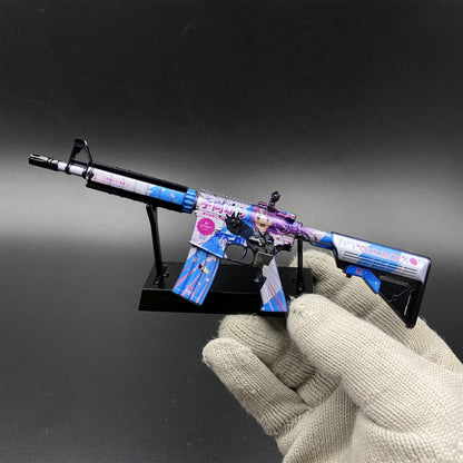 CS2 Hot Game Skin - M4A4 Gun Mini Metal Replica For Collectible