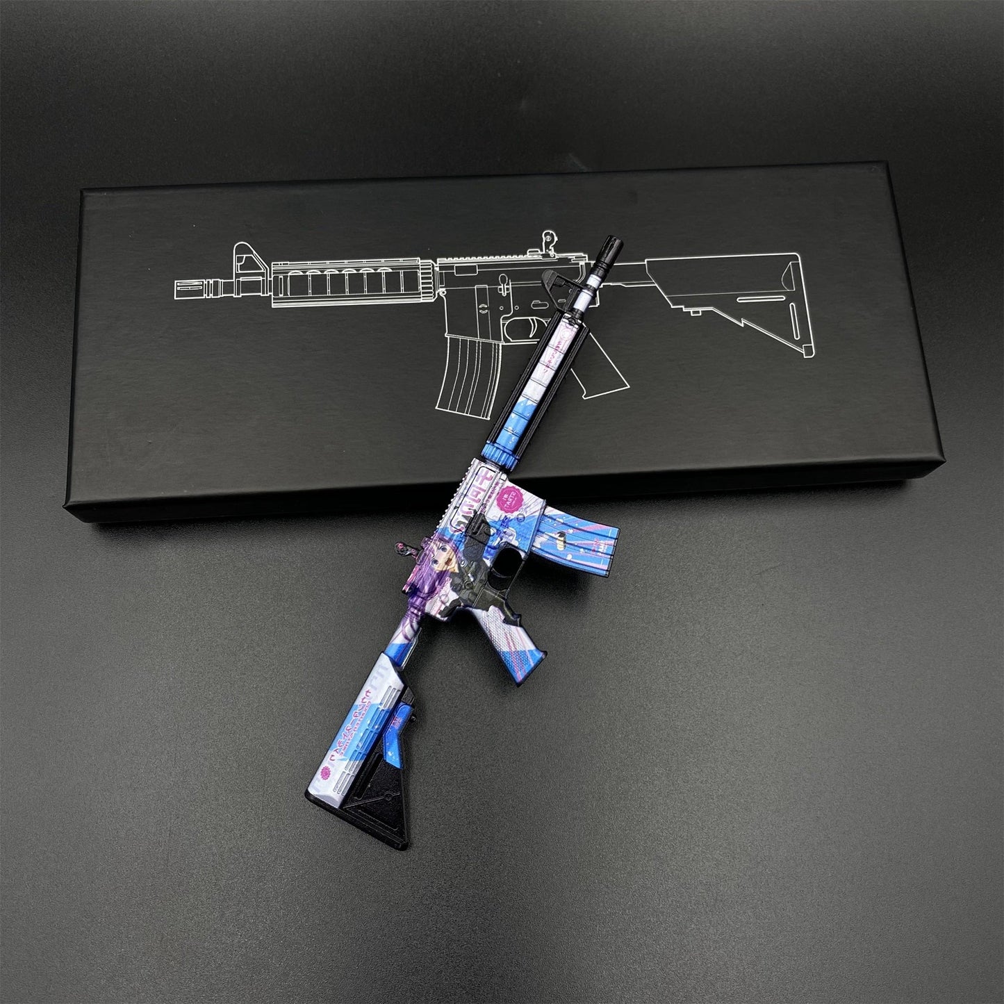 Hot Skin M4A4 Temukau Mini Game Replica Game Prop Collectible