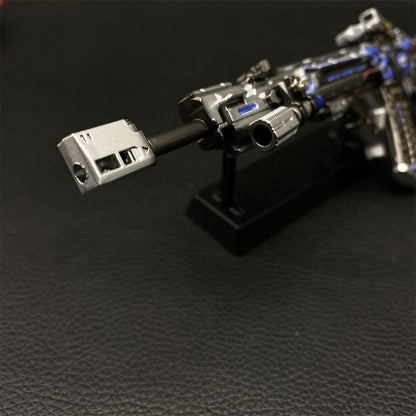 Detachable Ice Blue Fabe DF Teng Long Assault Rifle Metal Miniature