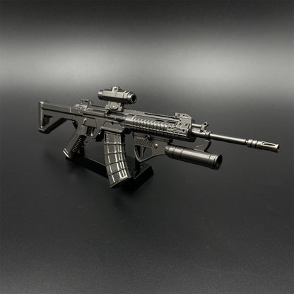 Delta Force Teng Long QBZ-191 Assualt Rifle Metal Miniature With Grenade Launcher