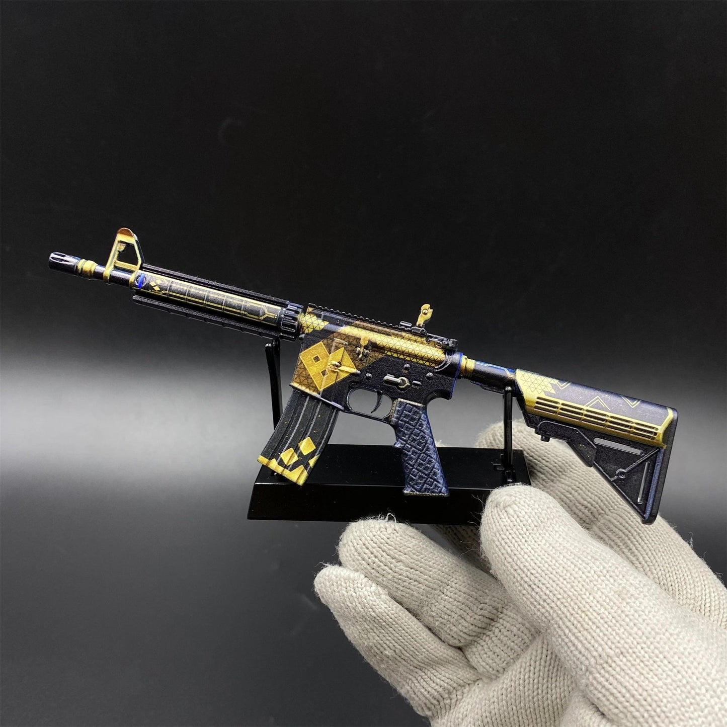 CS2 Mini M4A4 The Coalition Metal Skin Replica - Game Prop Collectible