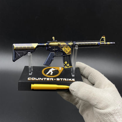 CS2 Mini M4A4 The Coalition Metal Skin Replica - Game Prop Collectible