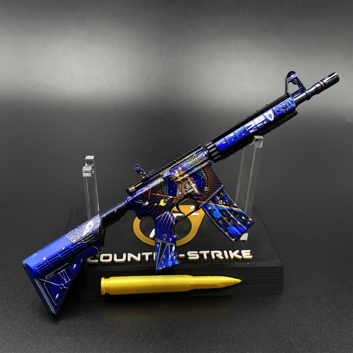 M4A4 The Emperor Mini Game Skin Replica, Game Prop Collectible