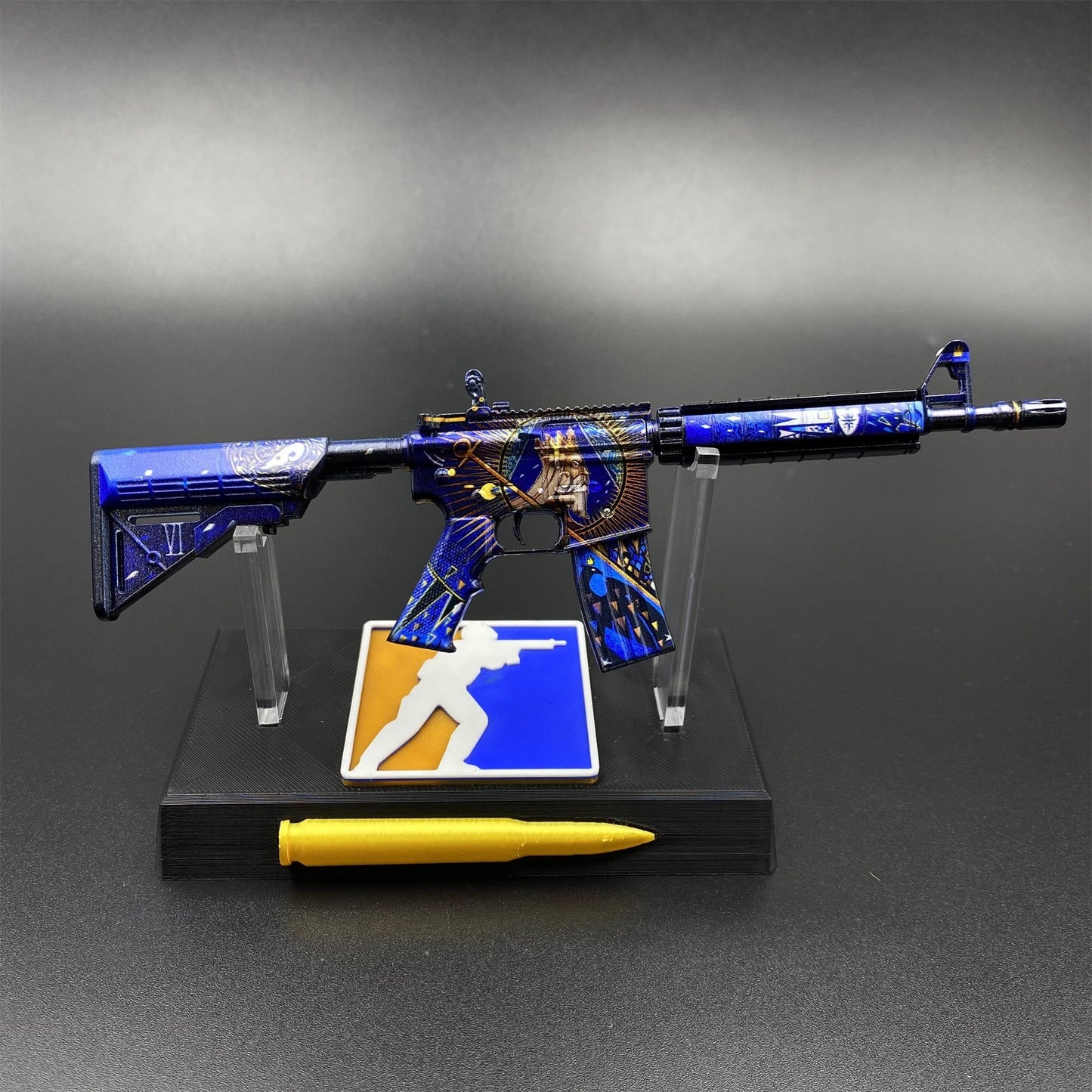 M4A4 The Emperor Mini Game Skin Replica, Game Prop Collectible