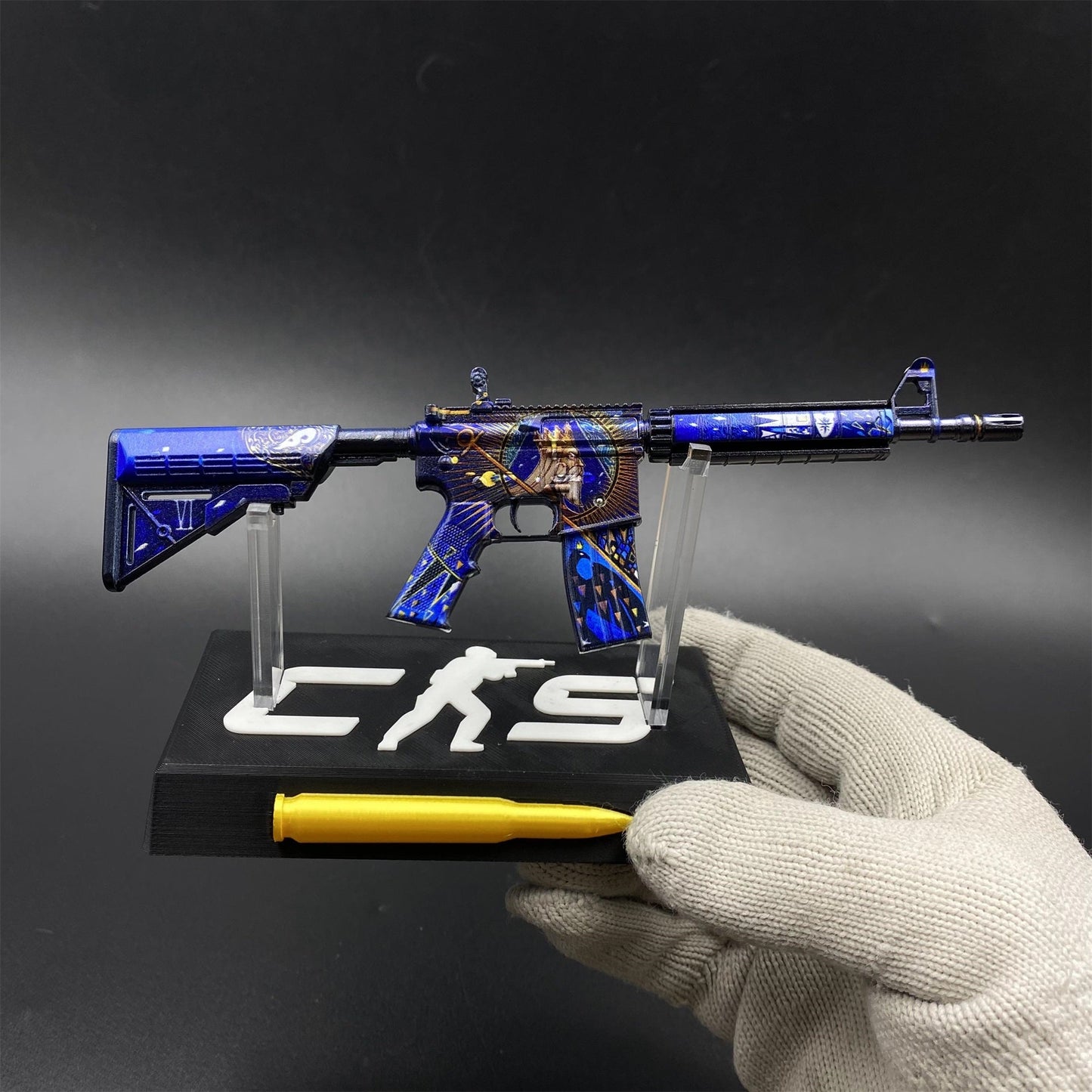 M4A4 The Emperor Mini Game Skin Replica, Game Prop Collectible