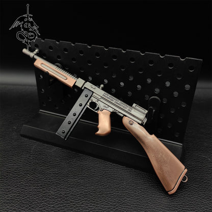 Thompson Submachine Gun Miniature Metal SMG Small Gun Model