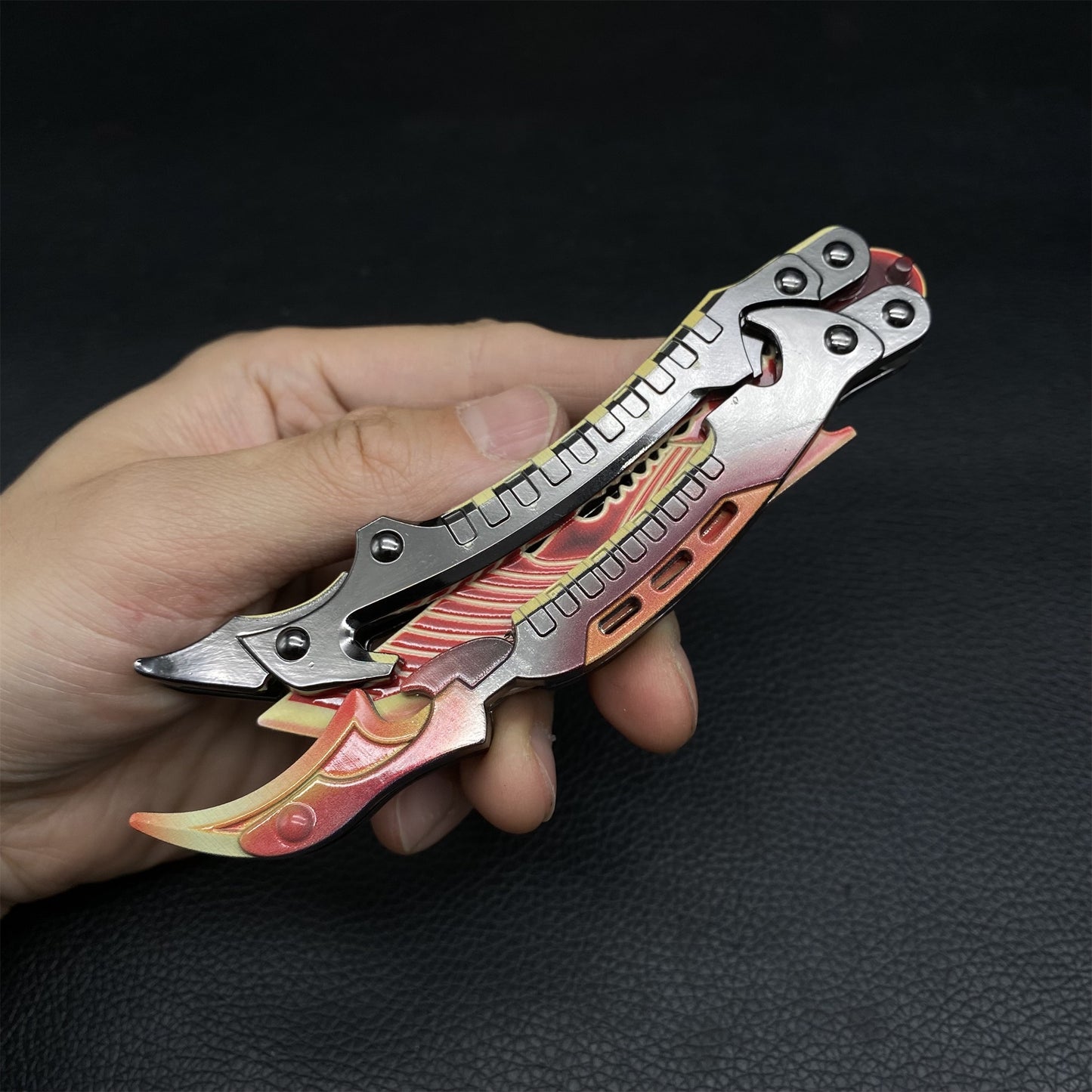 Metal Thunder Flame  Butterfly Knife Replica