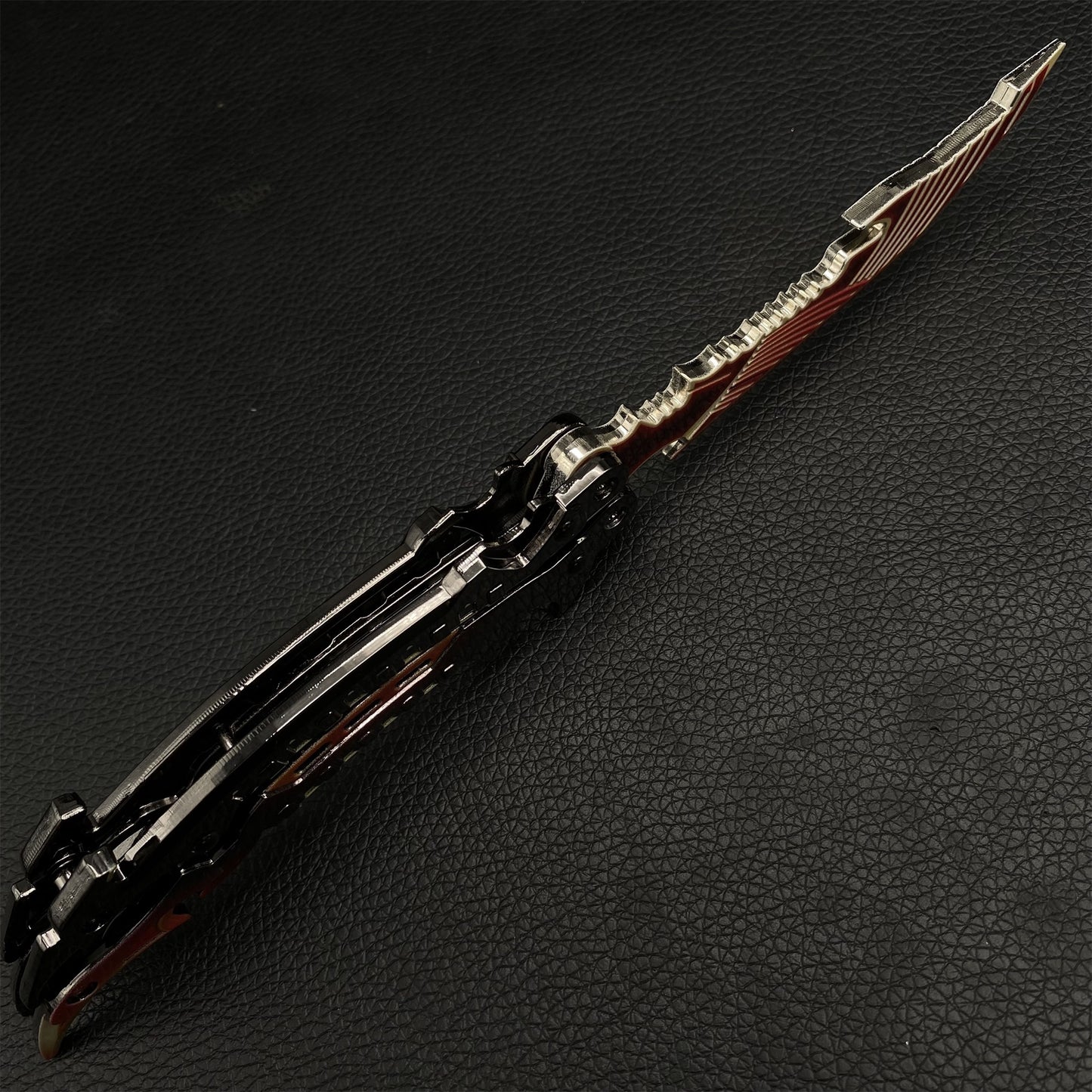 Metal Thunder Flame  Butterfly Knife Replica