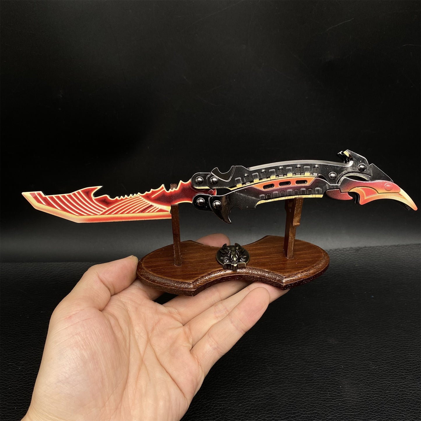 Metal Thunder Flame  Butterfly Knife Replica