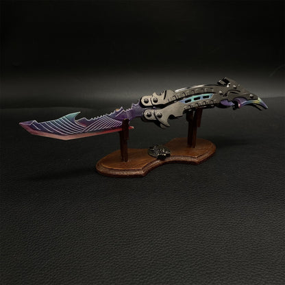 Purple Metal Thunder Flame Butterfly Knife Replica