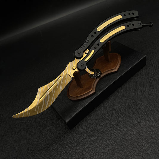 CS Tiger Tooth Balisong Butterfly Knife 