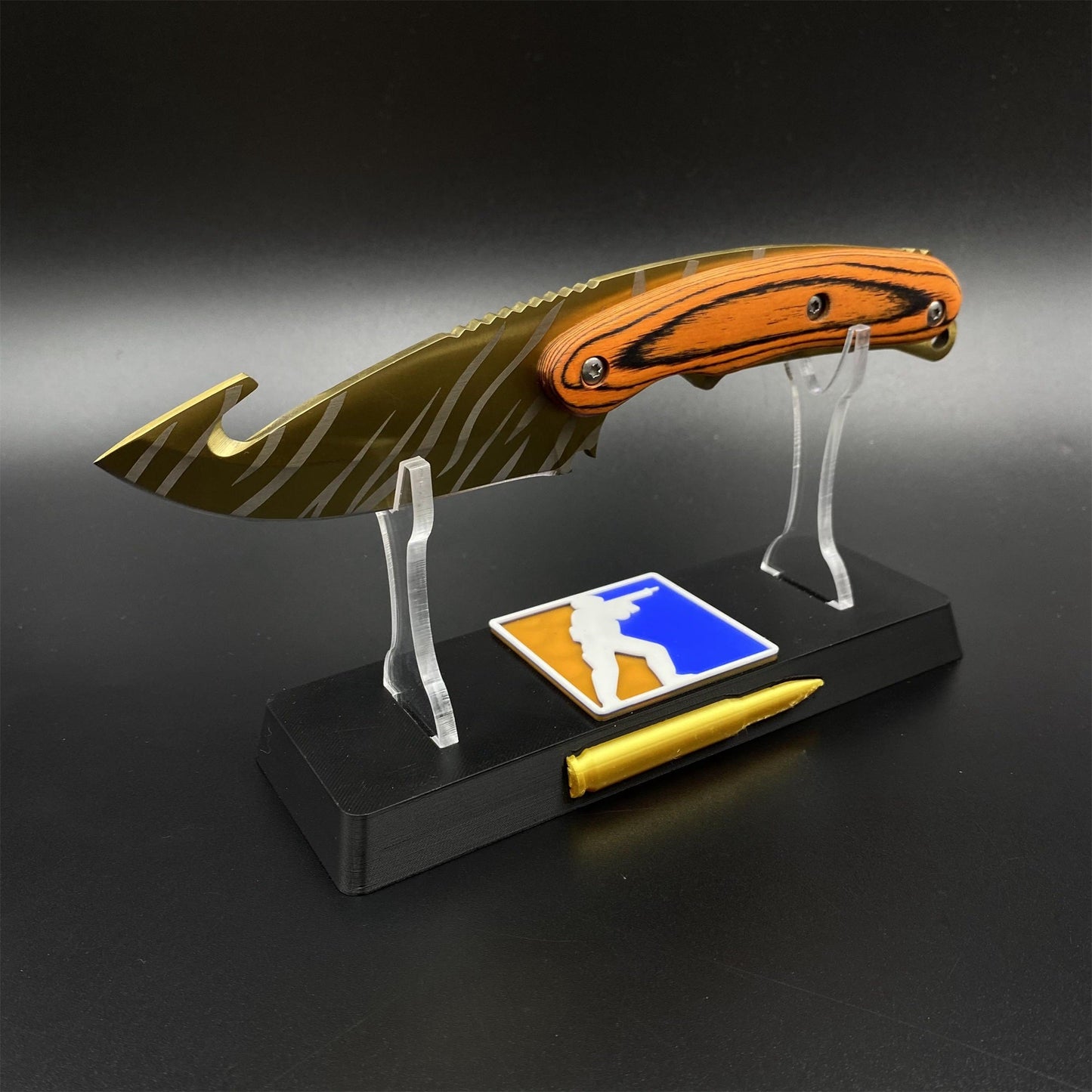 420 Steel CS2 Tiger Tooth Knife Collectible Model Outdoor Camping Knife