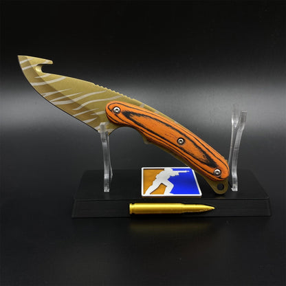 420 Steel CS2 Tiger Tooth Knife Collectible Model Outdoor Camping Knife