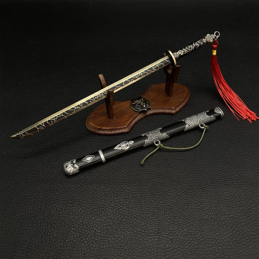 Black Myth: Wukong Tiger Vanguard Red copper Sword Metal Replica