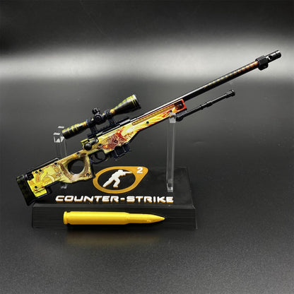 CS2 Game Peripheral - Dragon Lore AWP Metal Replica Game Prop Collectible