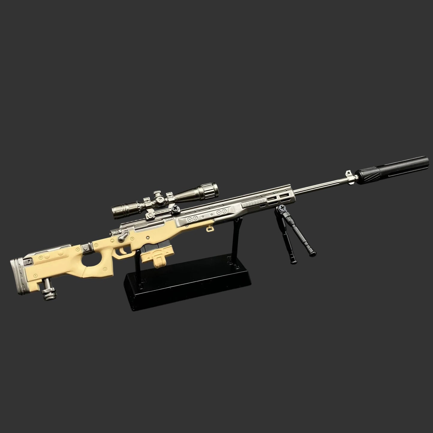 Metal Delta Force AWM Sniper Rifle Miniature